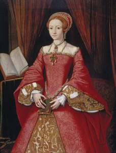 Elizabeth of England Source: "Elizabeth I when a Princess" attributed to William Scrots (fl. 1537–1554). Wartburg.edu.