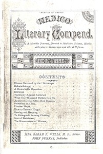 Medico Literary Compend Title Page