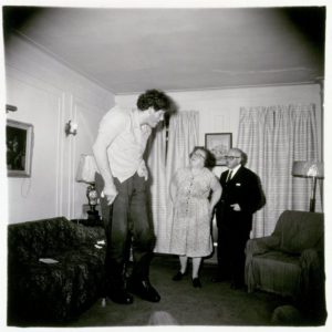 Jewish Giant at Home with His Parents, Bronx, New York, photograph by Diane Arbus